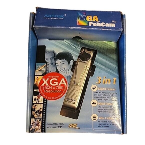 VGA PenCam Digital Camera AIPTEK Trio Geek Vintage Tech AS IS